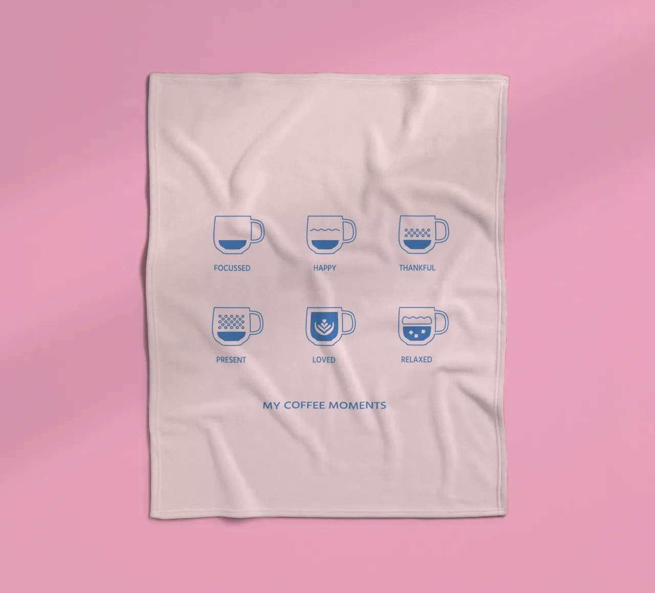 Meine Kaffeemomente Fleecedecke von janamossmann