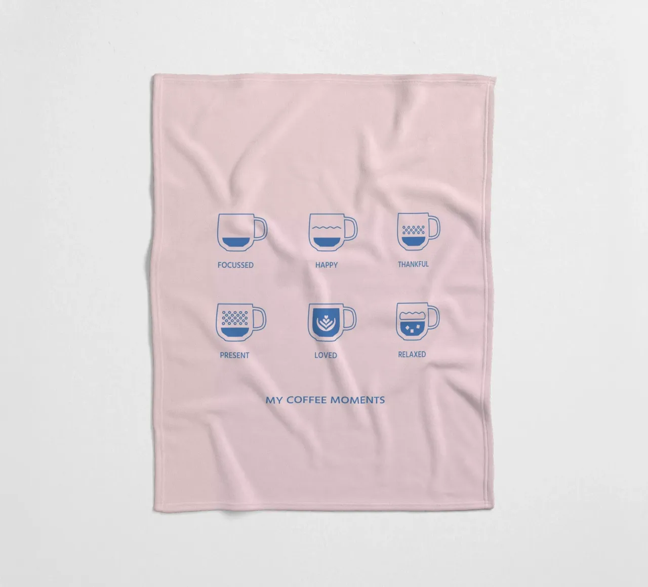 Meine Kaffeemomente Fleecedecke von janamossmann