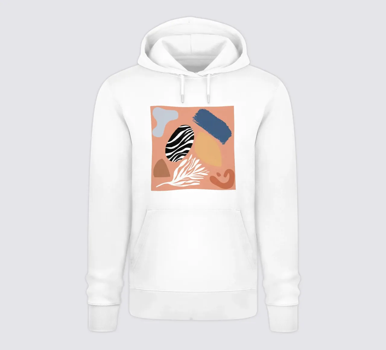 Forme astratte strutturate felpa con cappuccio da Sky Velour