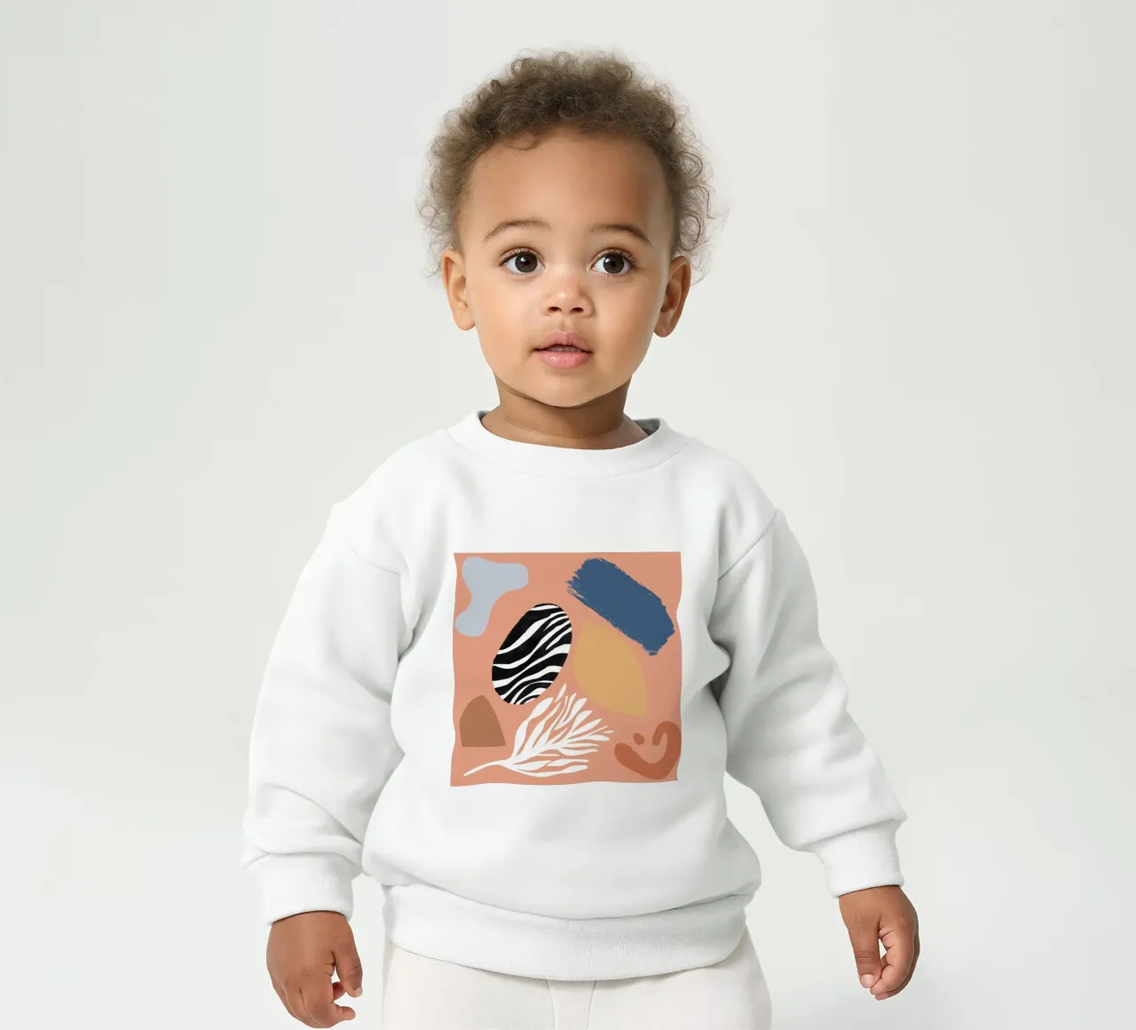 Forme astratte strutturate felpa neonato da Sky Velour