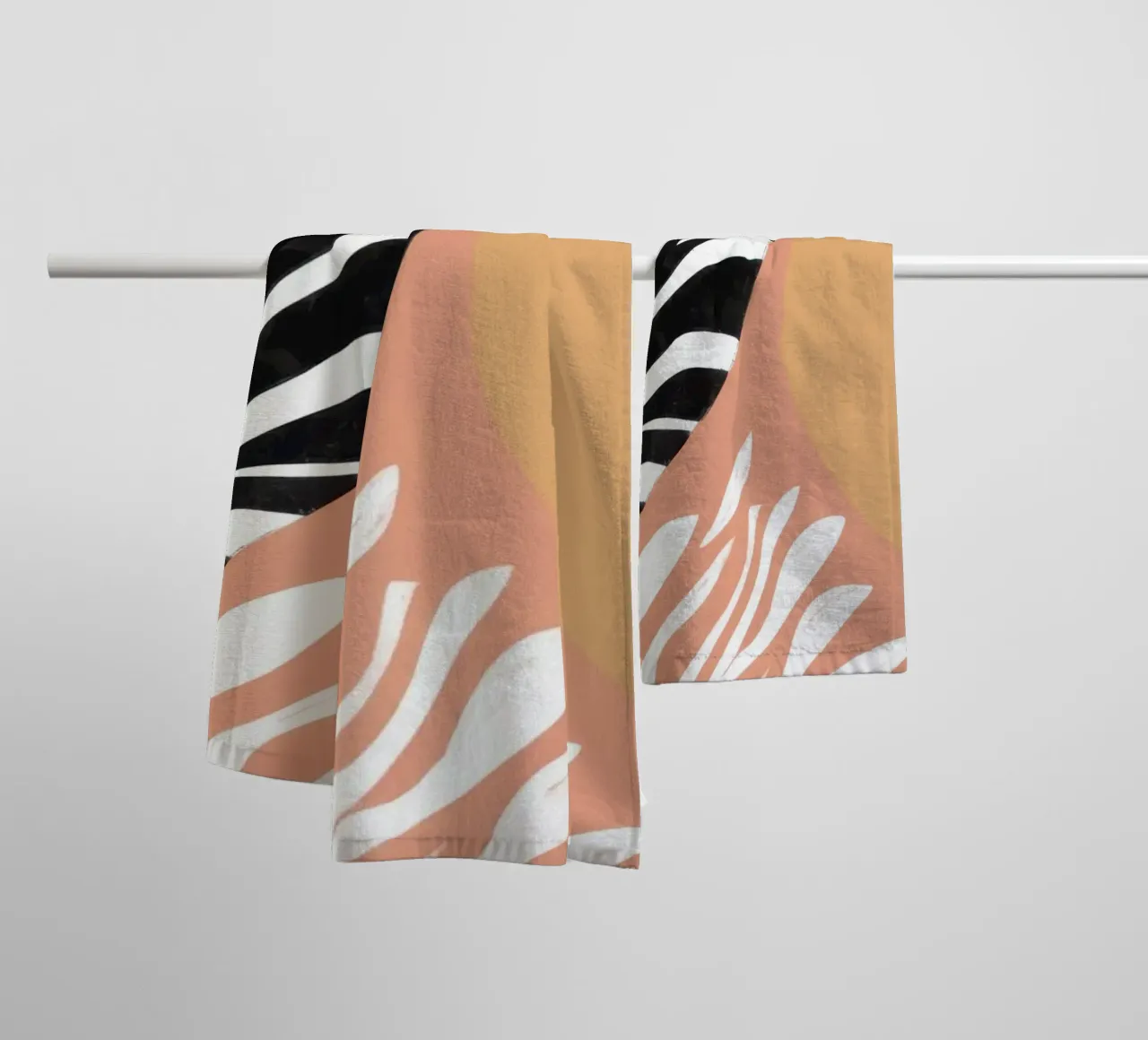 Textured Abstract Forms towel by Sky Velour