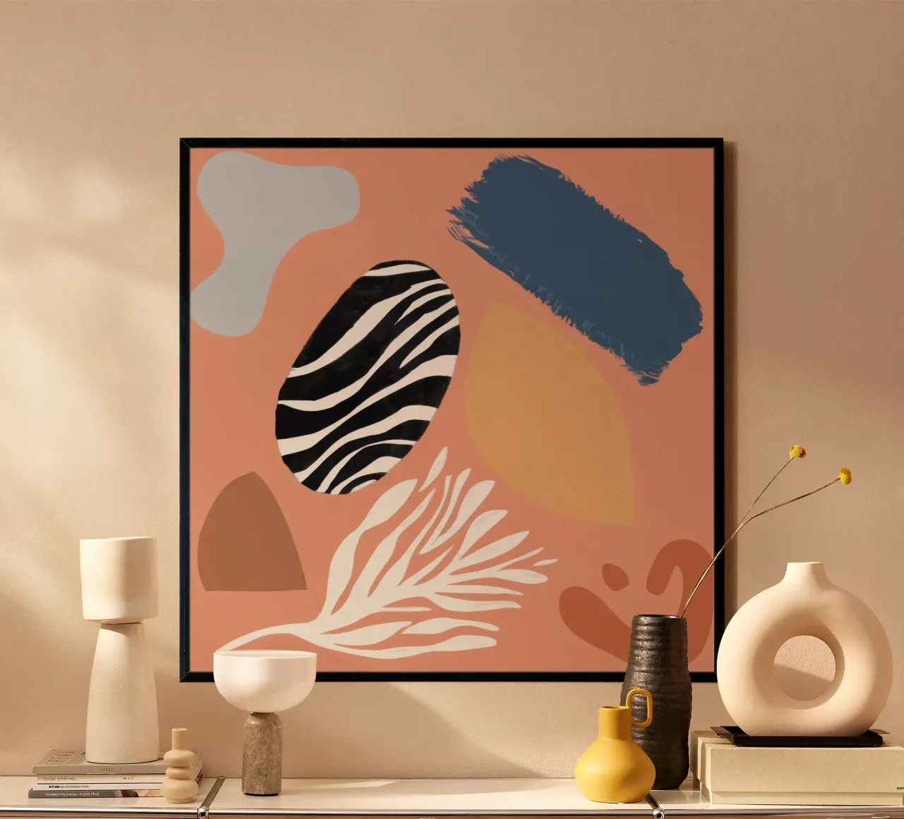 Textured Abstract Forms poster by Sky Velour