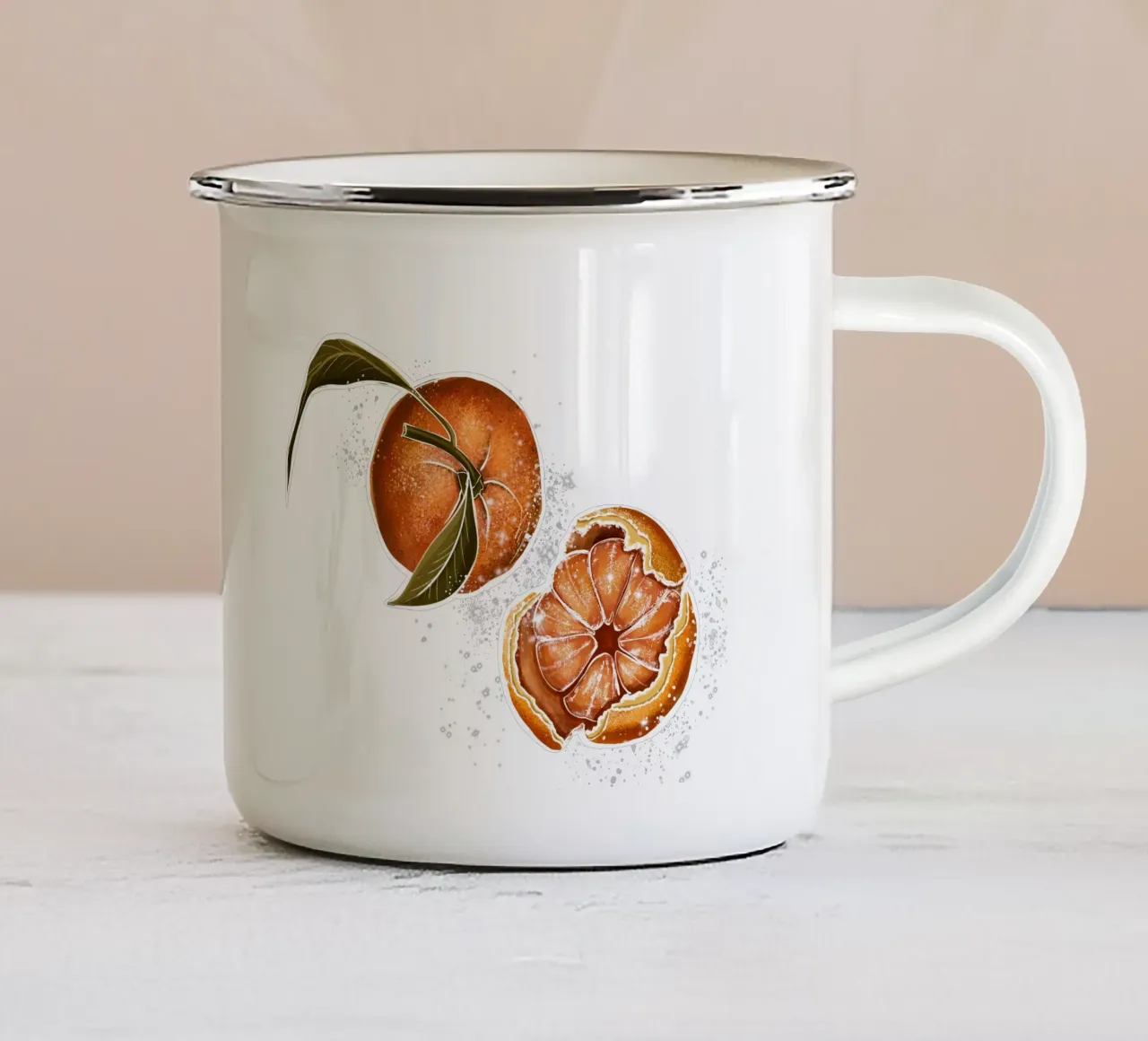 mandarine tazza in smalto da sketch_visual_studio