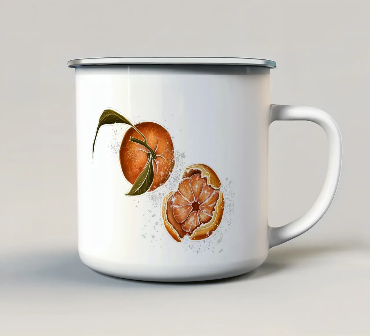 mandarine tazza in smalto da sketch_visual_studio