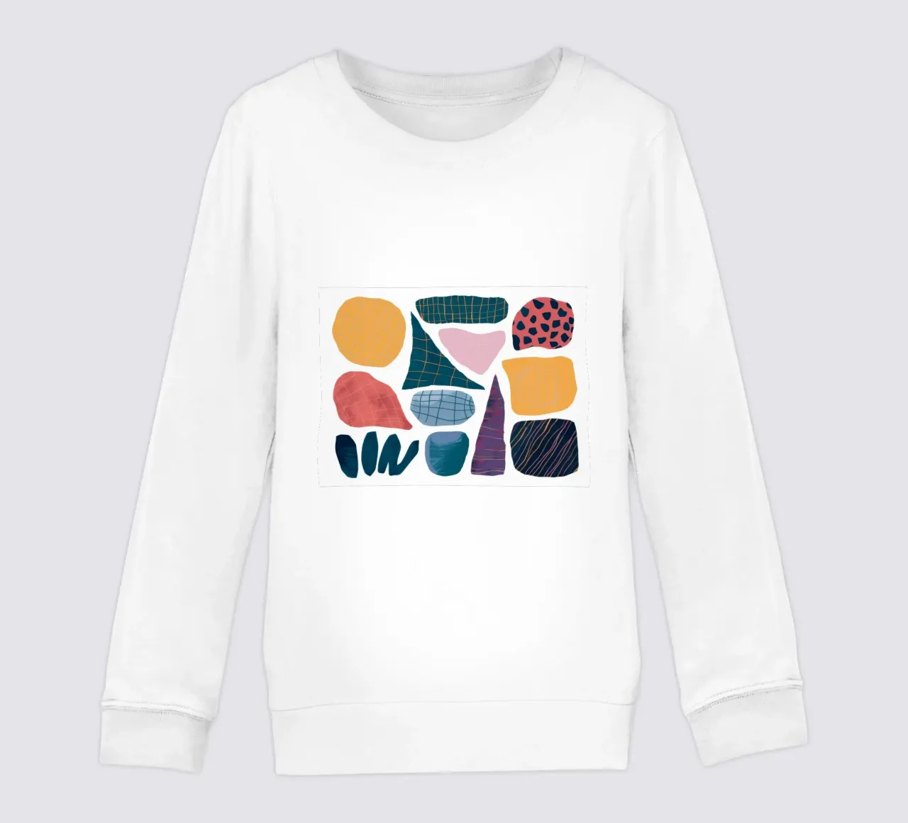 Assemblaggio di forme moderniste felpa bambino da Sky Velour