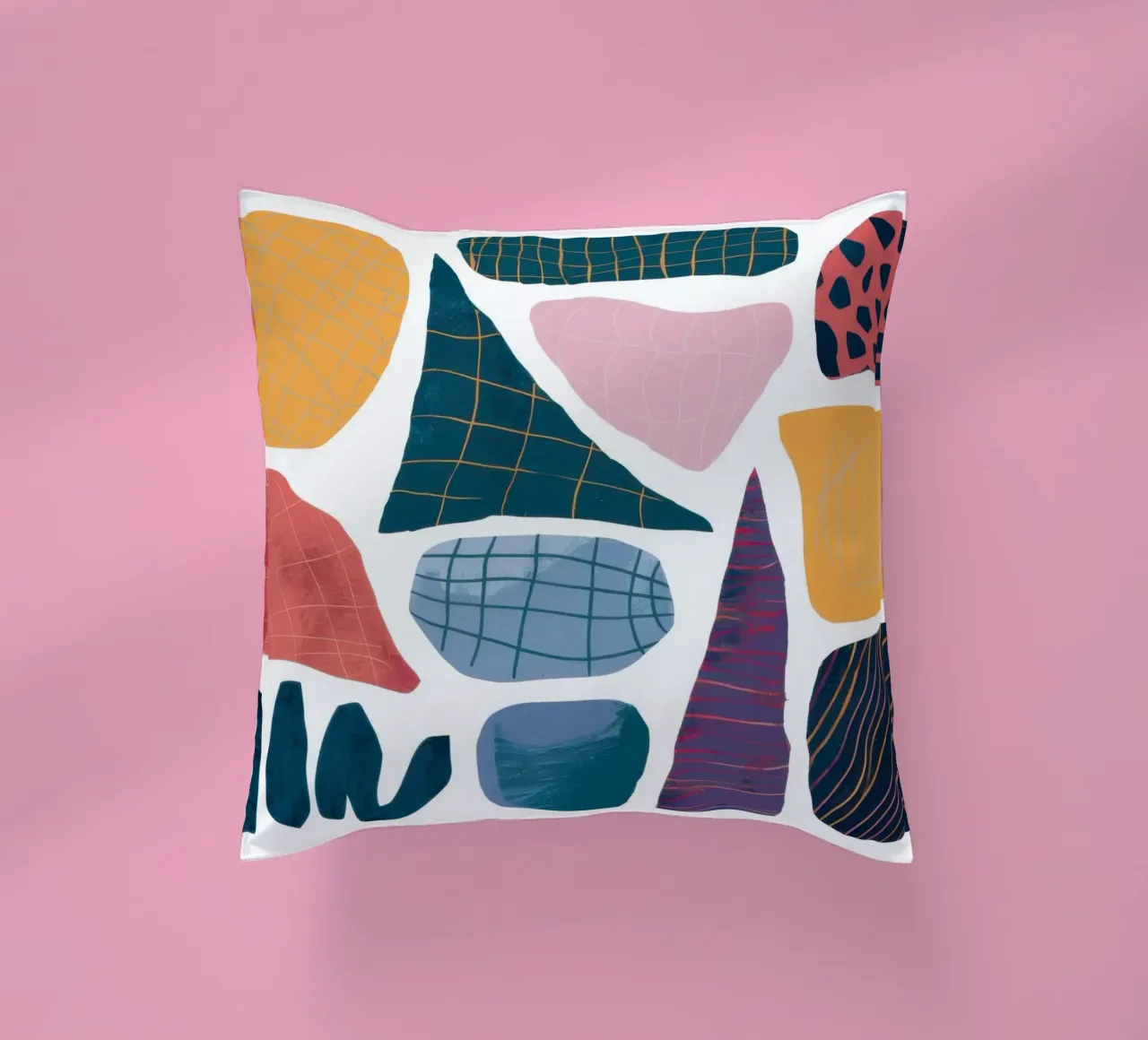 Assemblaggio di forme moderniste cuscino da Sky Velour