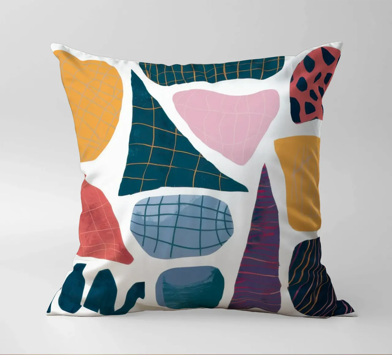 Assemblaggio di forme moderniste cuscino da Sky Velour