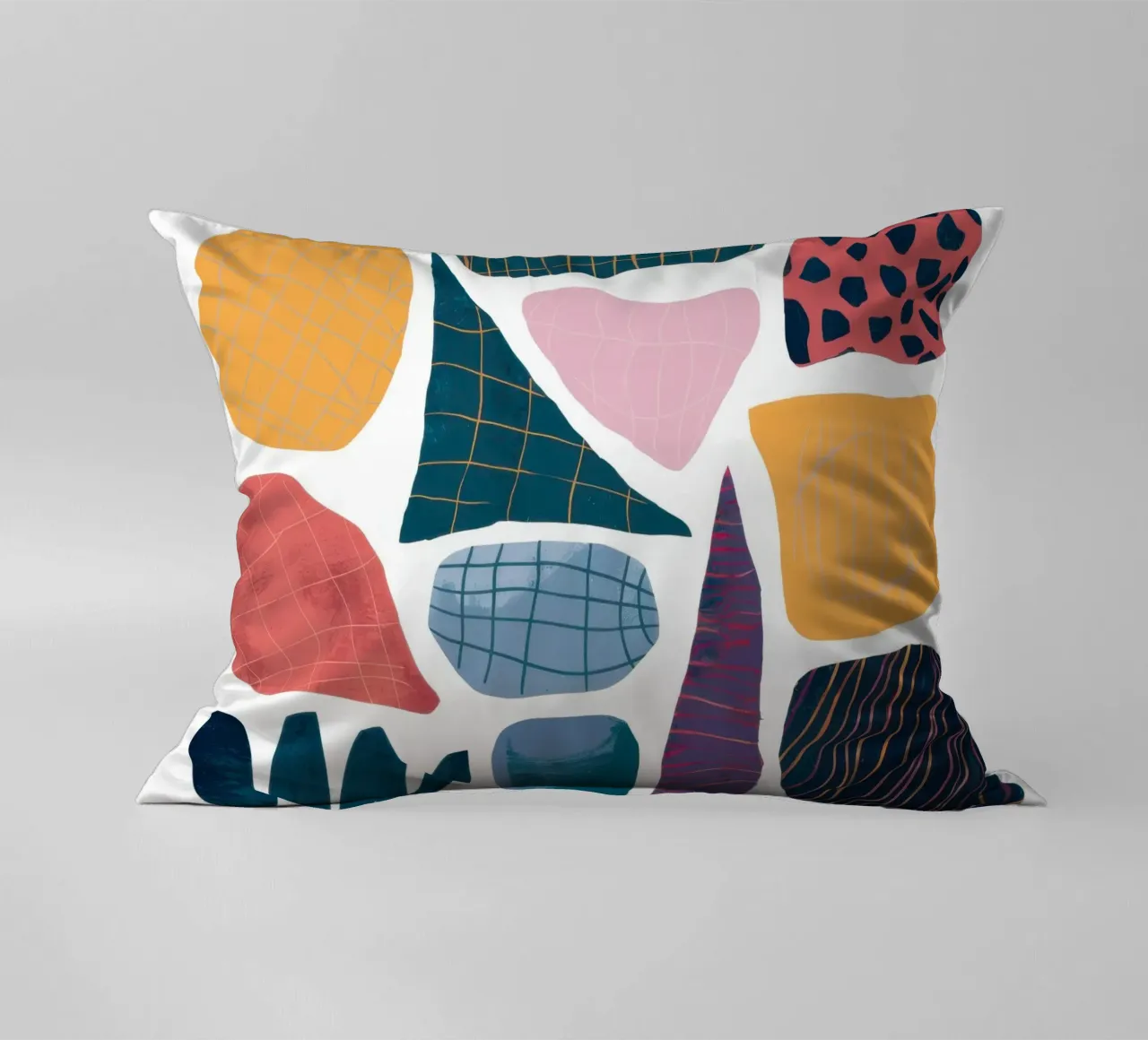 Assemblaggio di forme moderniste cuscino da Sky Velour