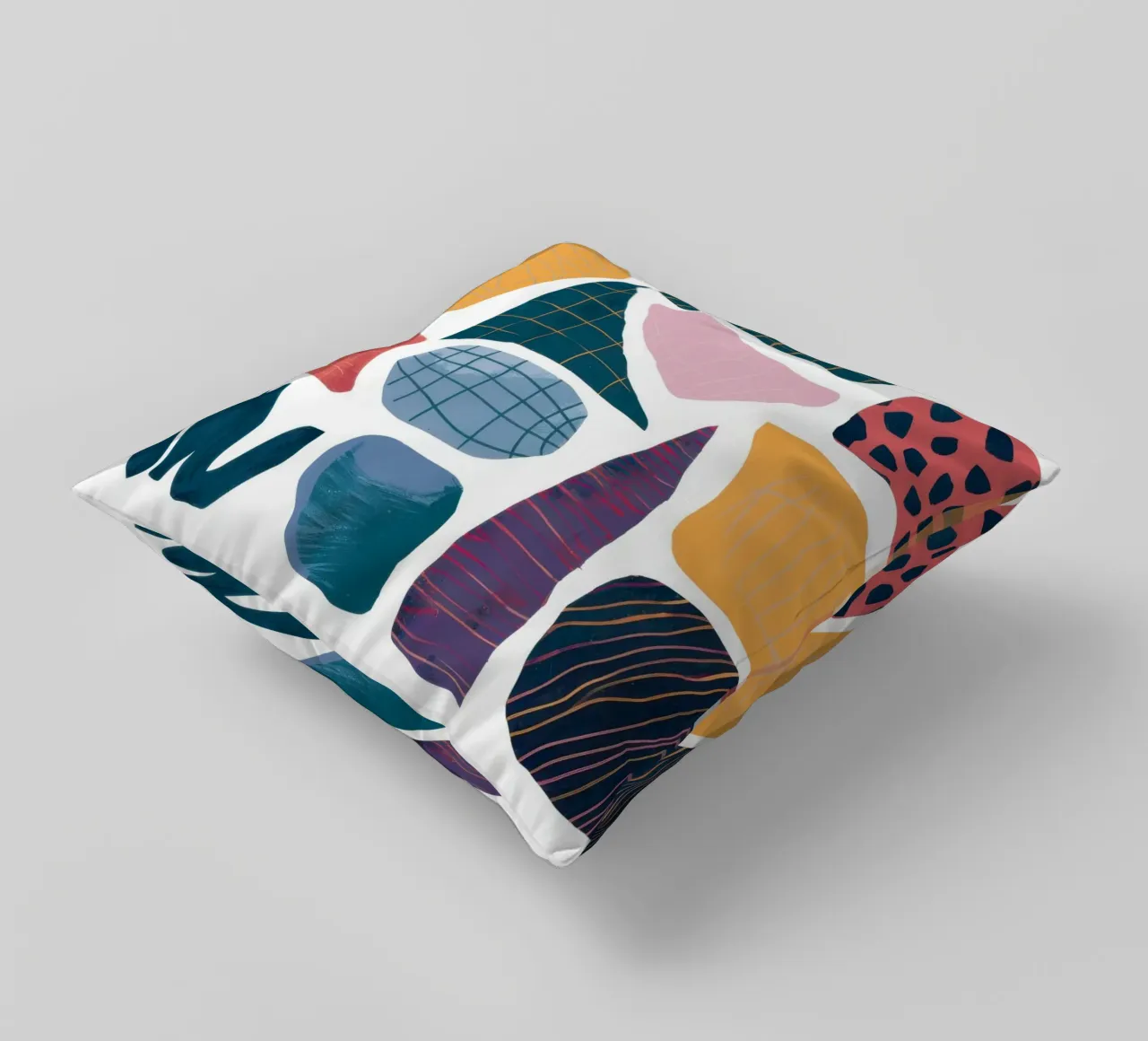 Assemblaggio di forme moderniste cuscino da Sky Velour