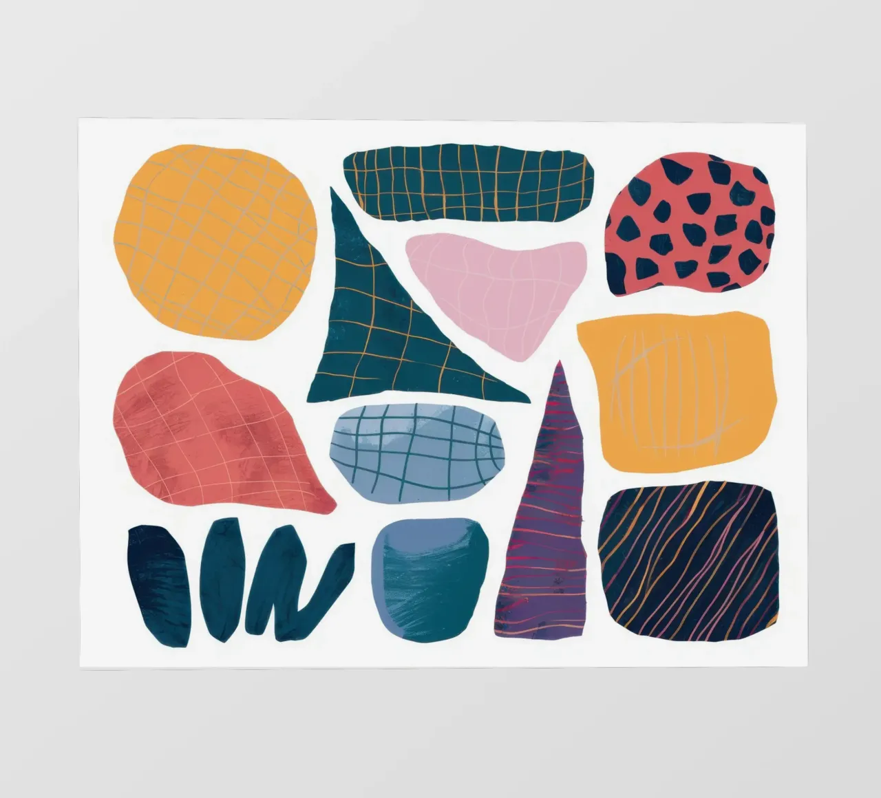 Assemblaggio di forme moderniste pellicola backlit da Sky Velour