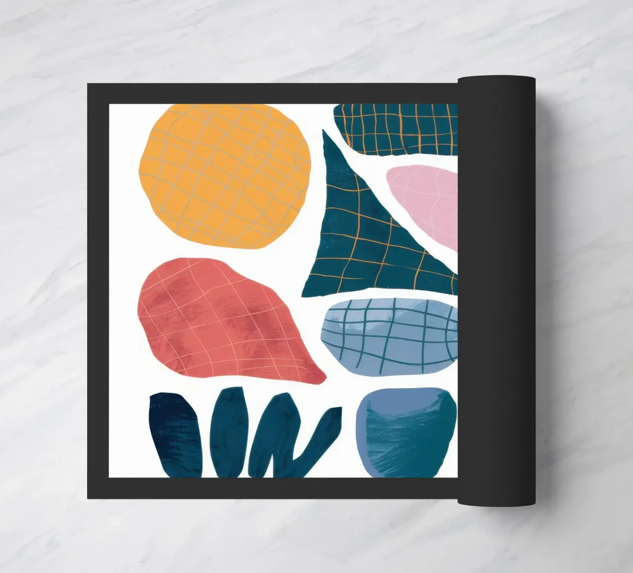 Assemblaggio di forme moderniste zerbino da Sky Velour