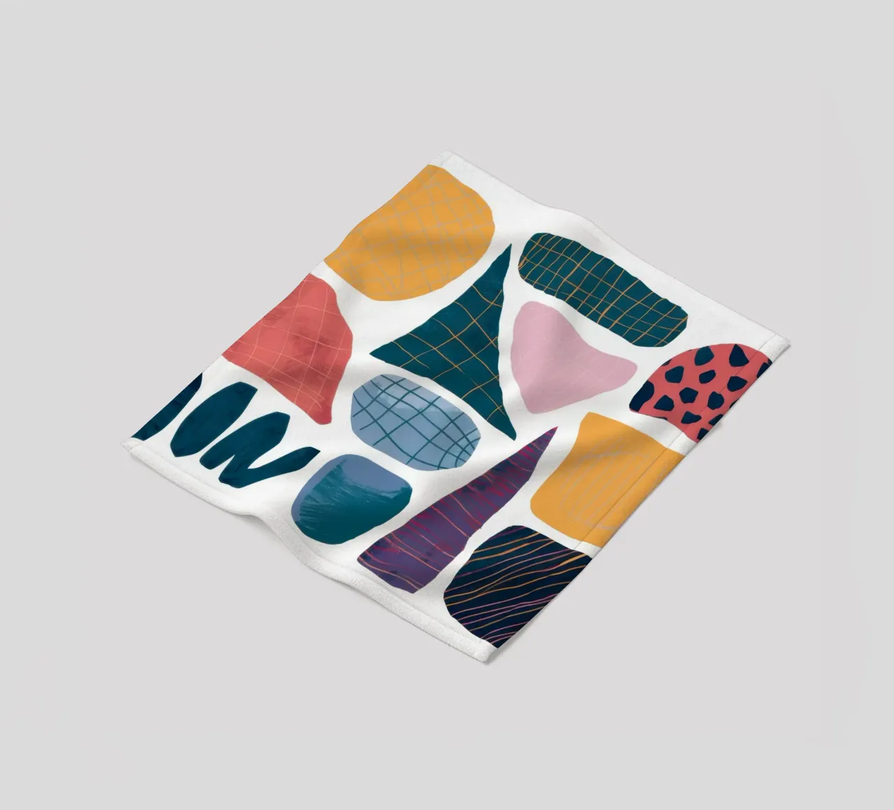 Assemblaggio di forme moderniste coperta in pile da Sky Velour