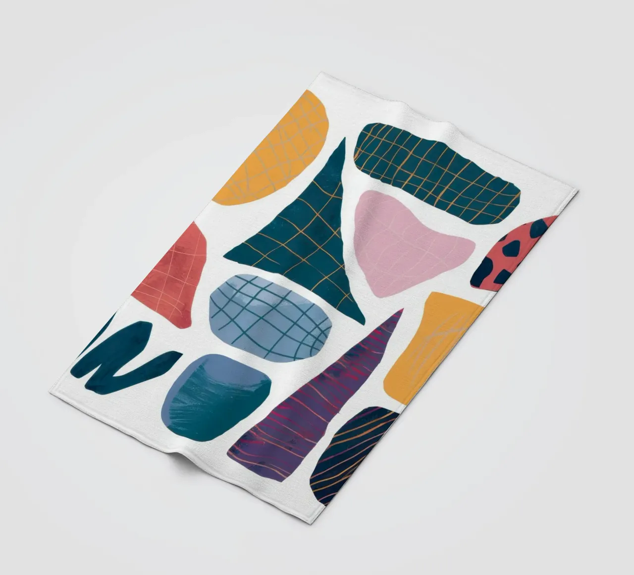 Assemblaggio di forme moderniste coperta in pile da Sky Velour