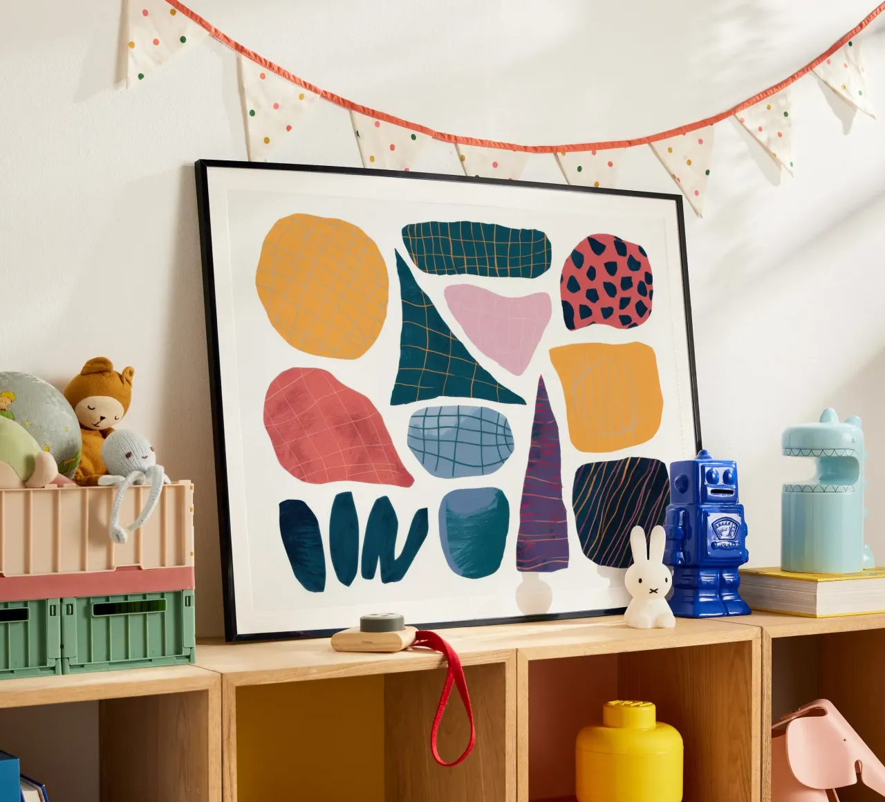 Assemblaggio di forme moderniste carta hahnemühle da Sky Velour