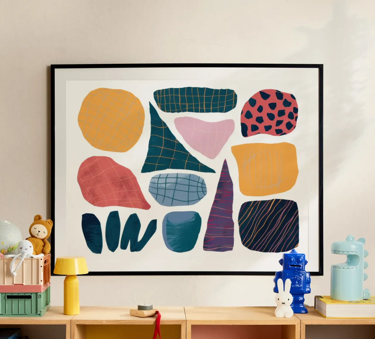 Assemblaggio di forme moderniste carta hahnemühle da Sky Velour