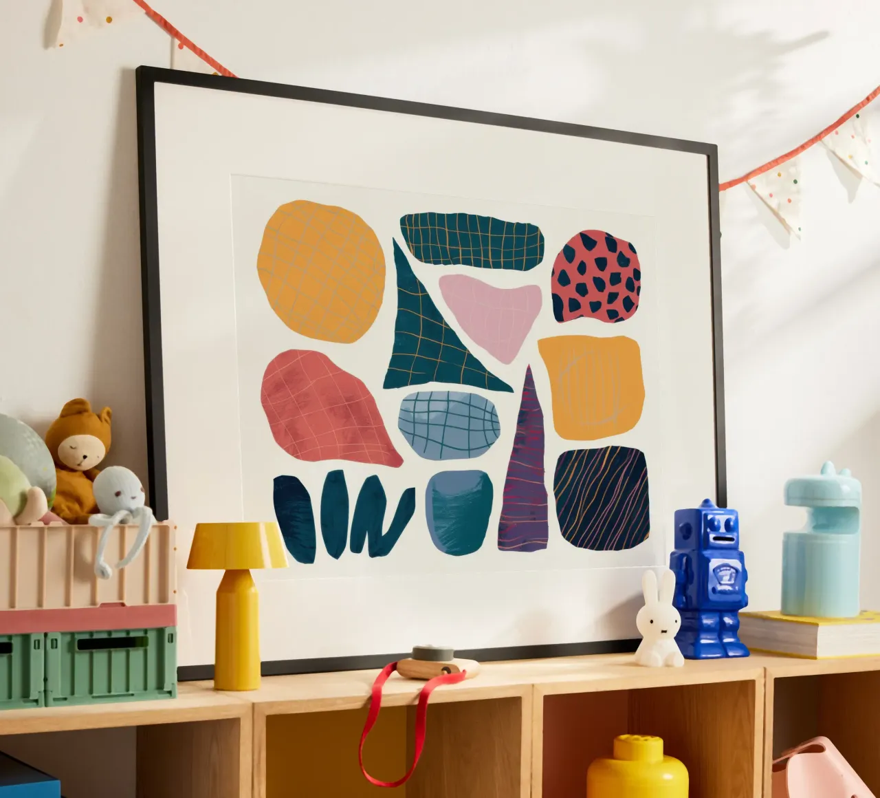 Assemblaggio di forme moderniste carta hahnemühle da Sky Velour