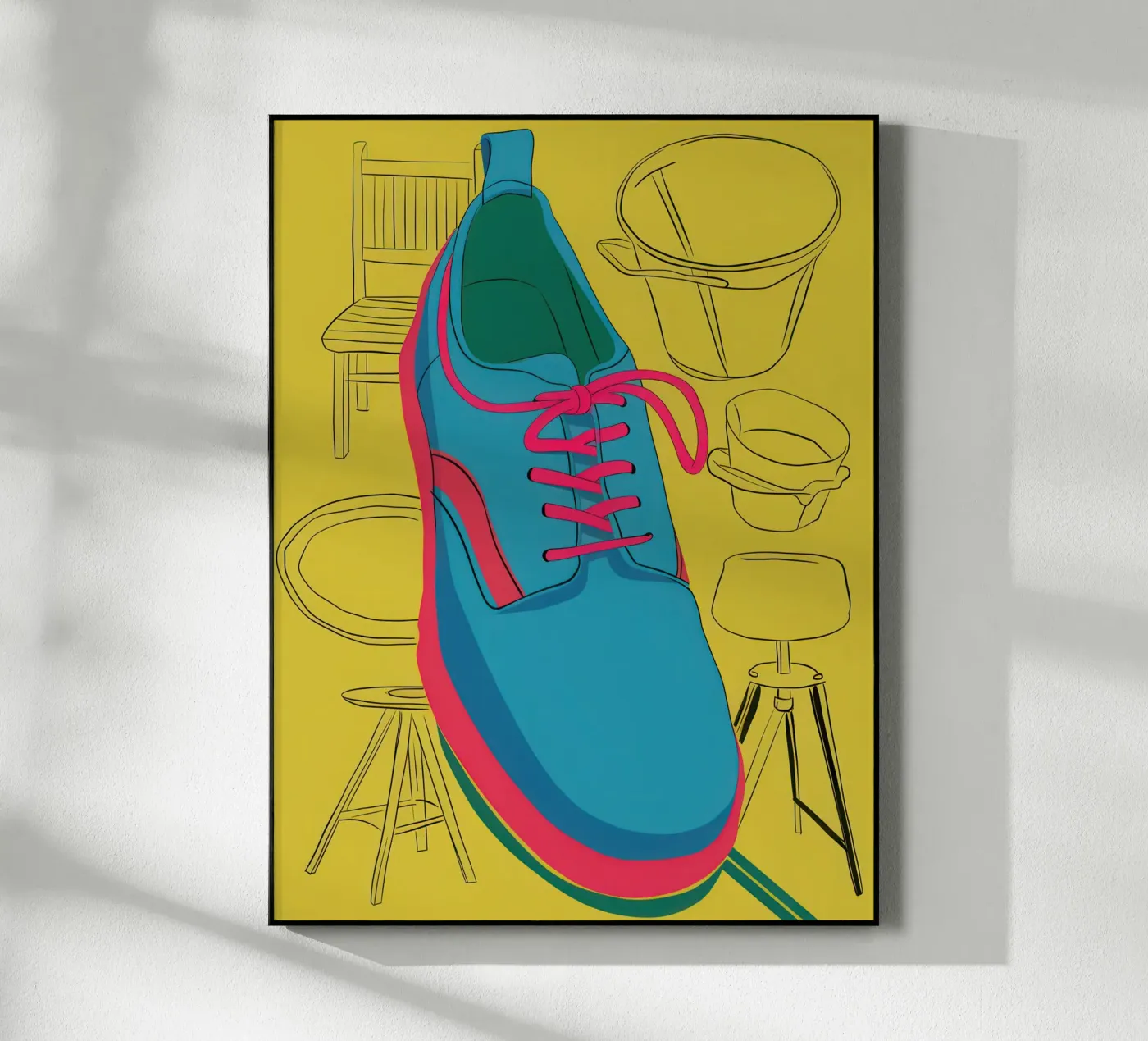 Stylized Sneaker Study plexiglas de Sky Velour