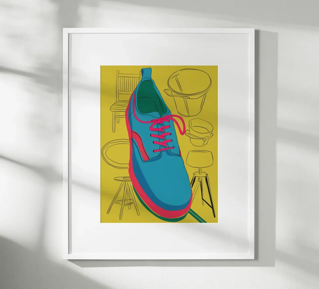 Stylized Sneaker Study poster da Sky Velour