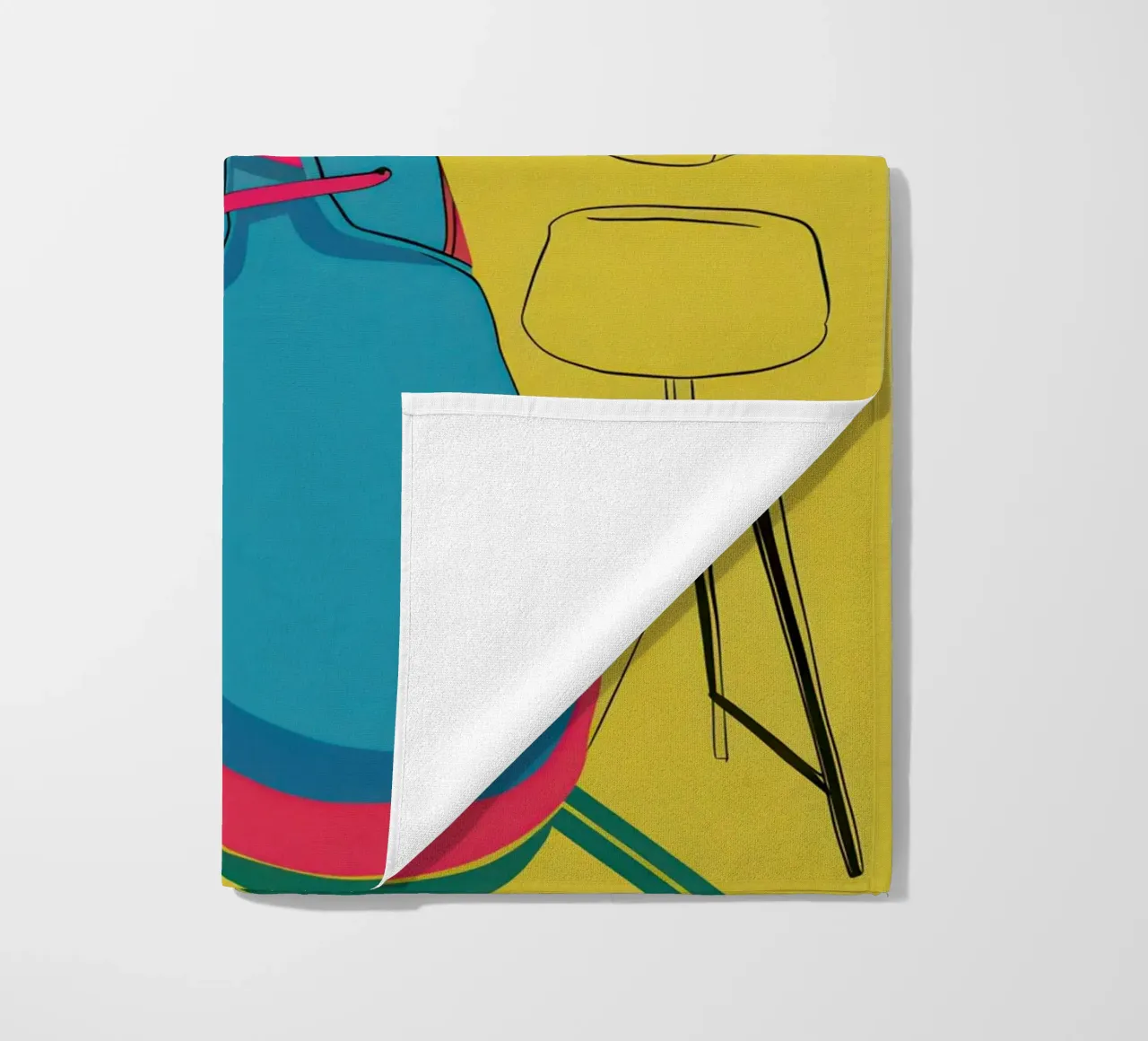 Studio stilizzato di una sneaker telo mare da Sky Velour