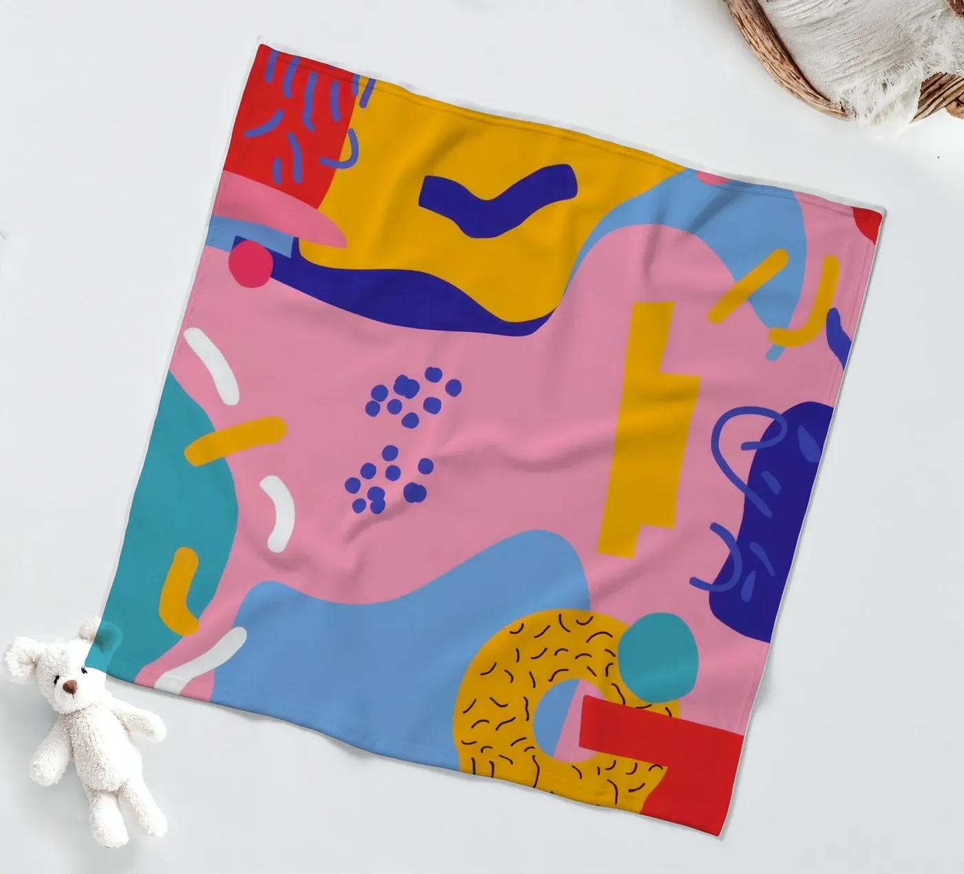 Vreugdevolle abstracte dans fleecedeken van Sky Velour