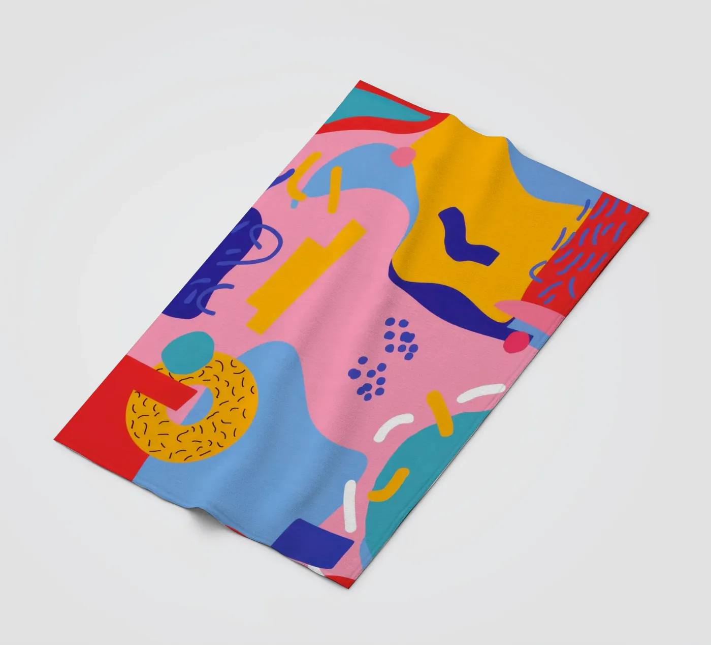 Vreugdevolle abstracte dans fleecedeken van Sky Velour