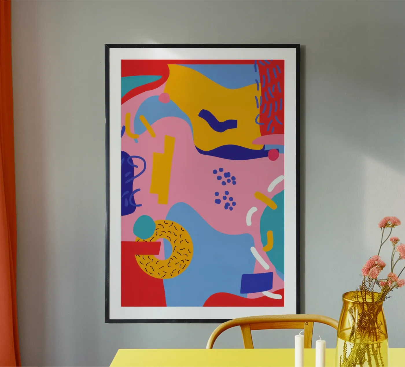Joyful Abstract Dance poster de Sky Velour
