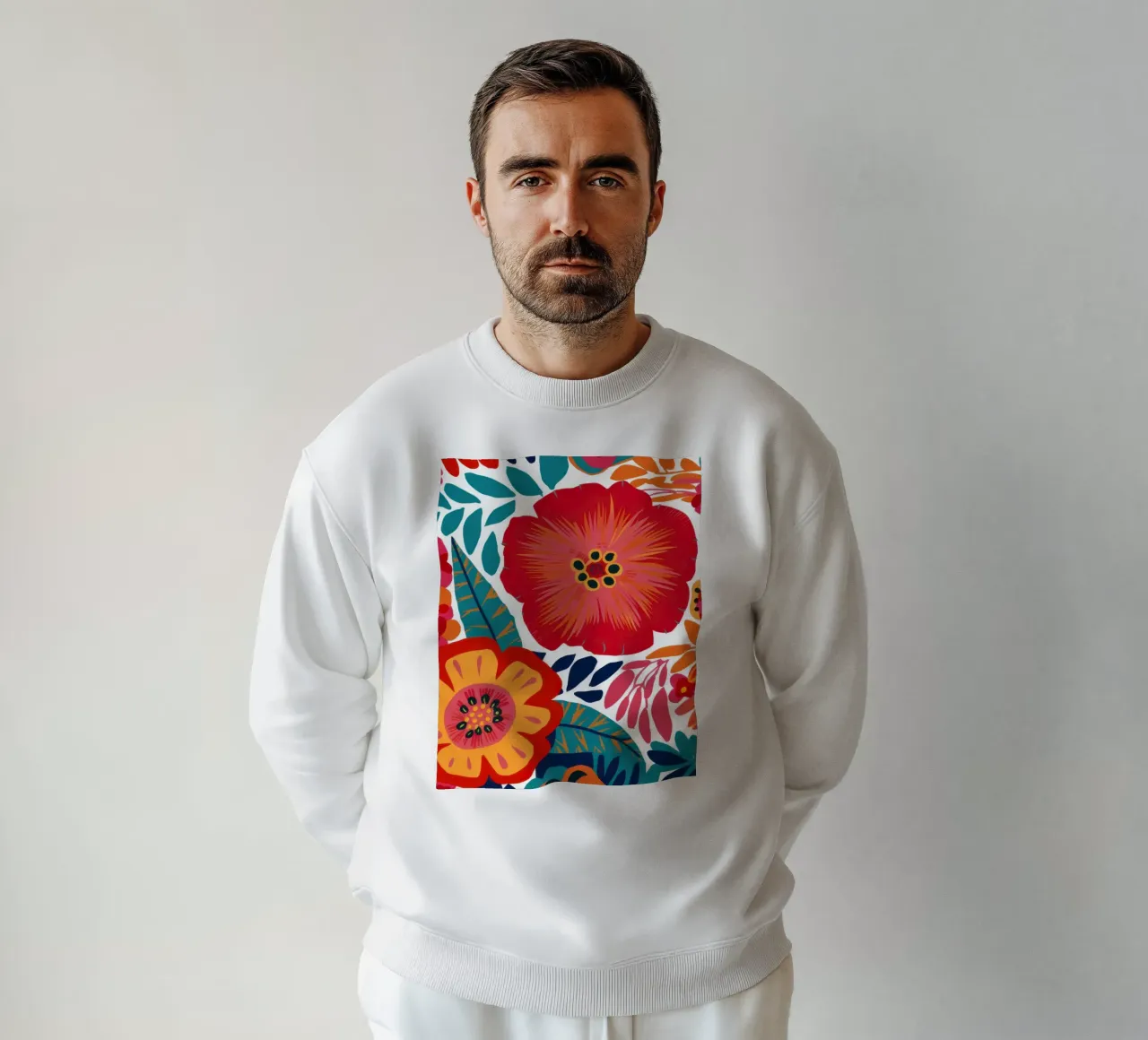 Passione in fiore cremisi felpa da Sky Velour