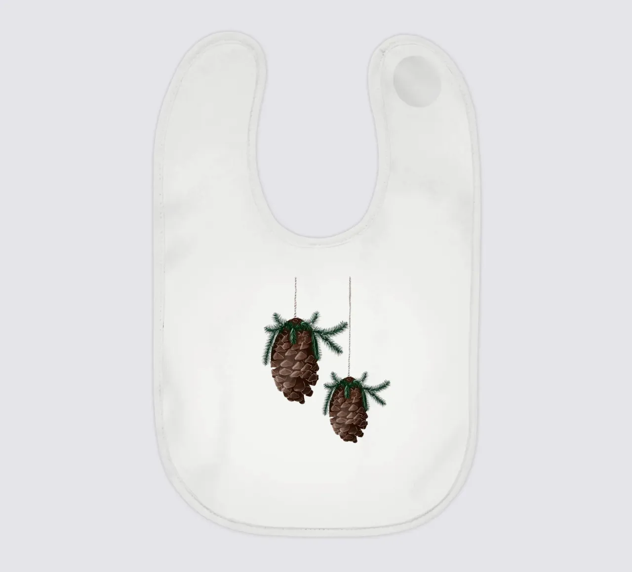 pine cone baby bib by sketch_visual_studio