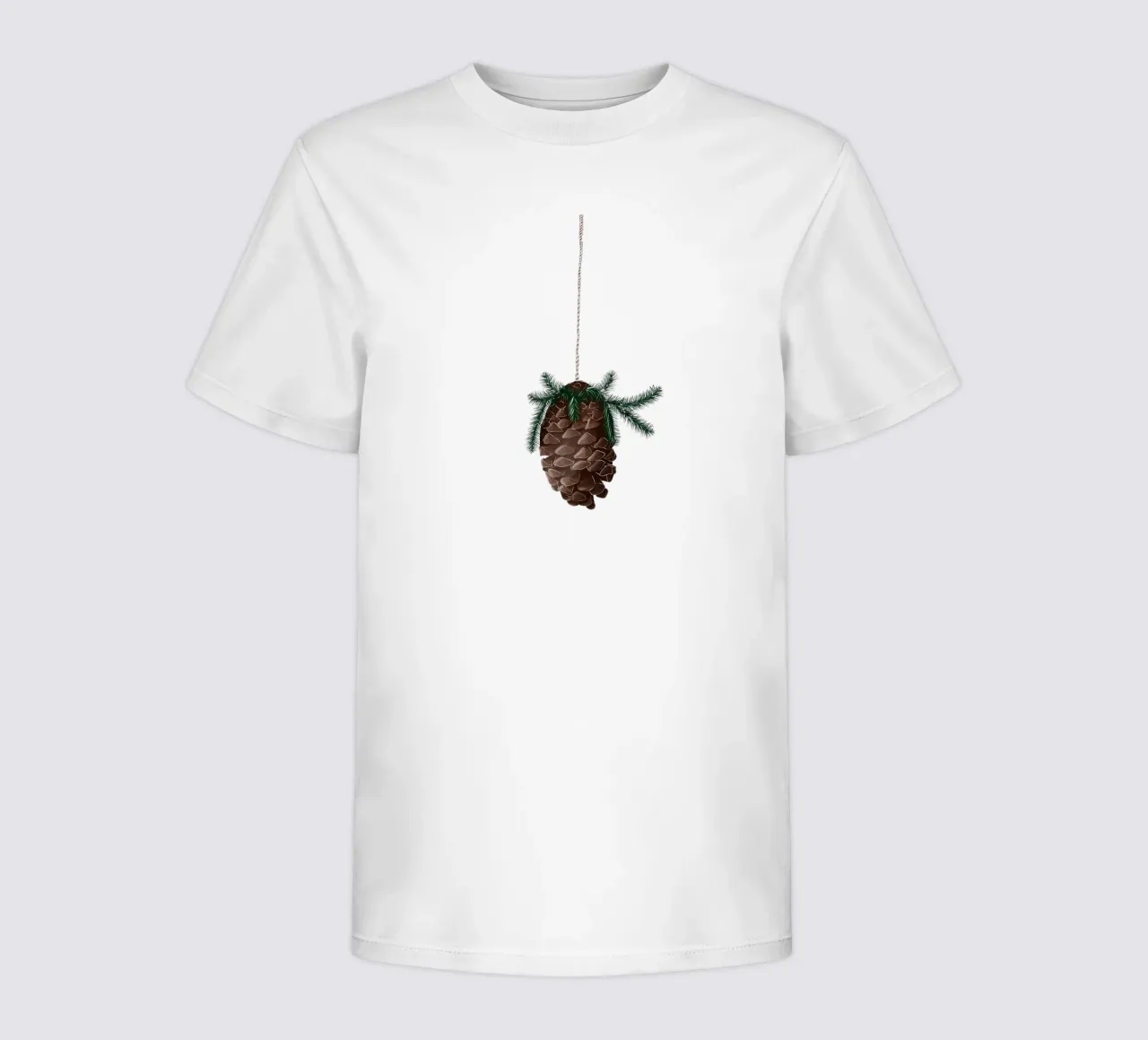 pine cone t-shirt bambini da by elle arts seasons