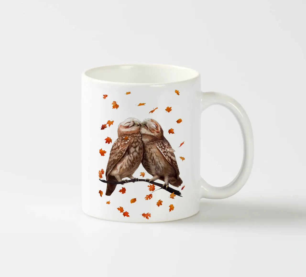 Gufi d'autunno tazza in ceramica da valeriyakorenkova