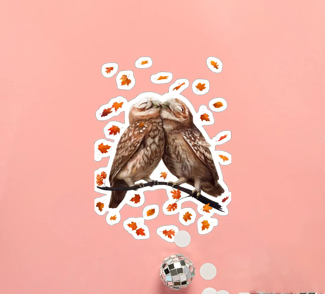 Autumn owls sticker by valeriyakorenkova