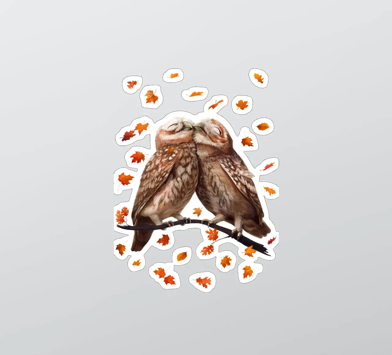 Autumn owls sticker by valeriyakorenkova