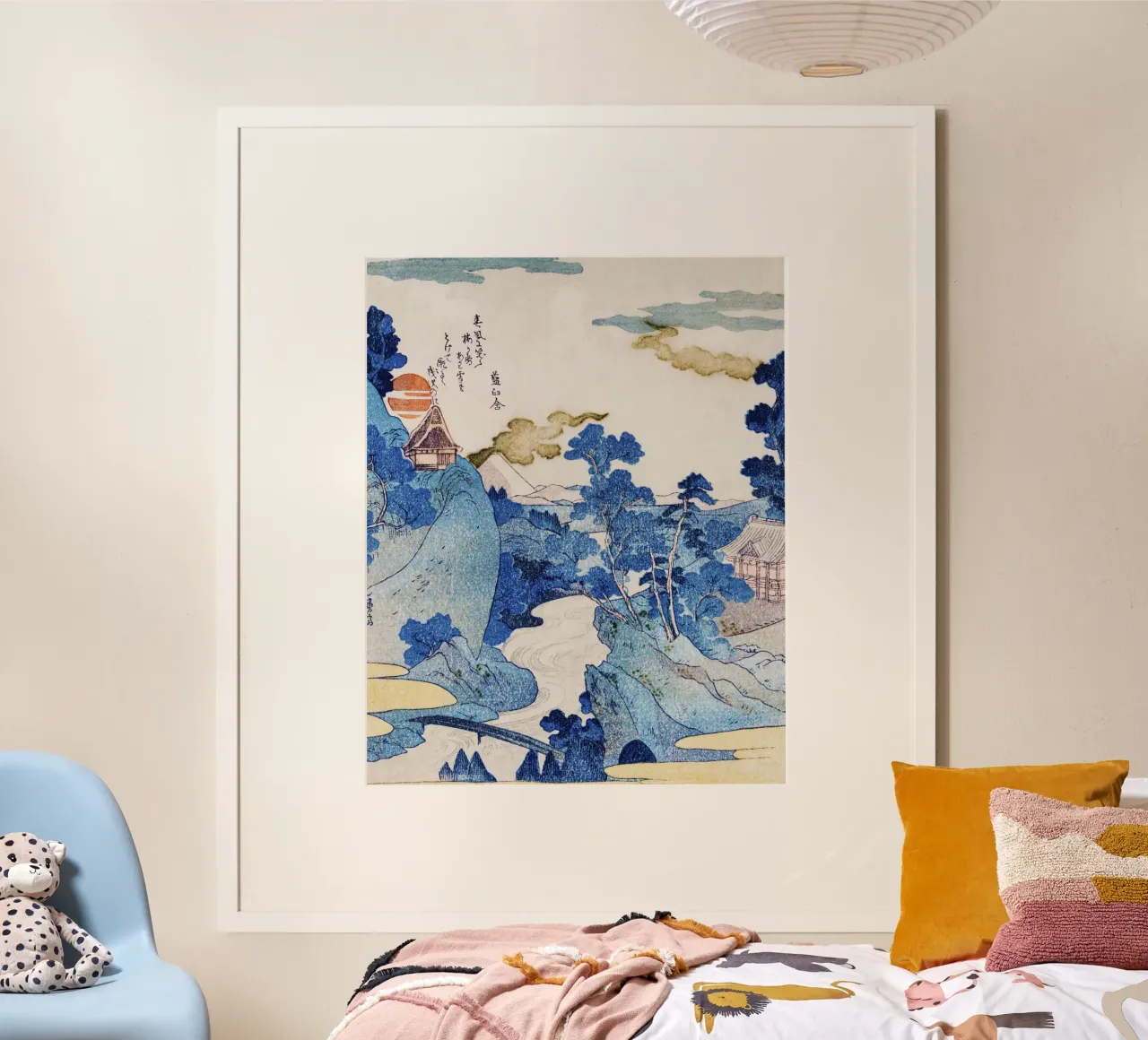 An Evening View of Fuji (Fuji no Yūkei) by Utagawa Kuniyoshi carta hahnemühle da Bisous Art