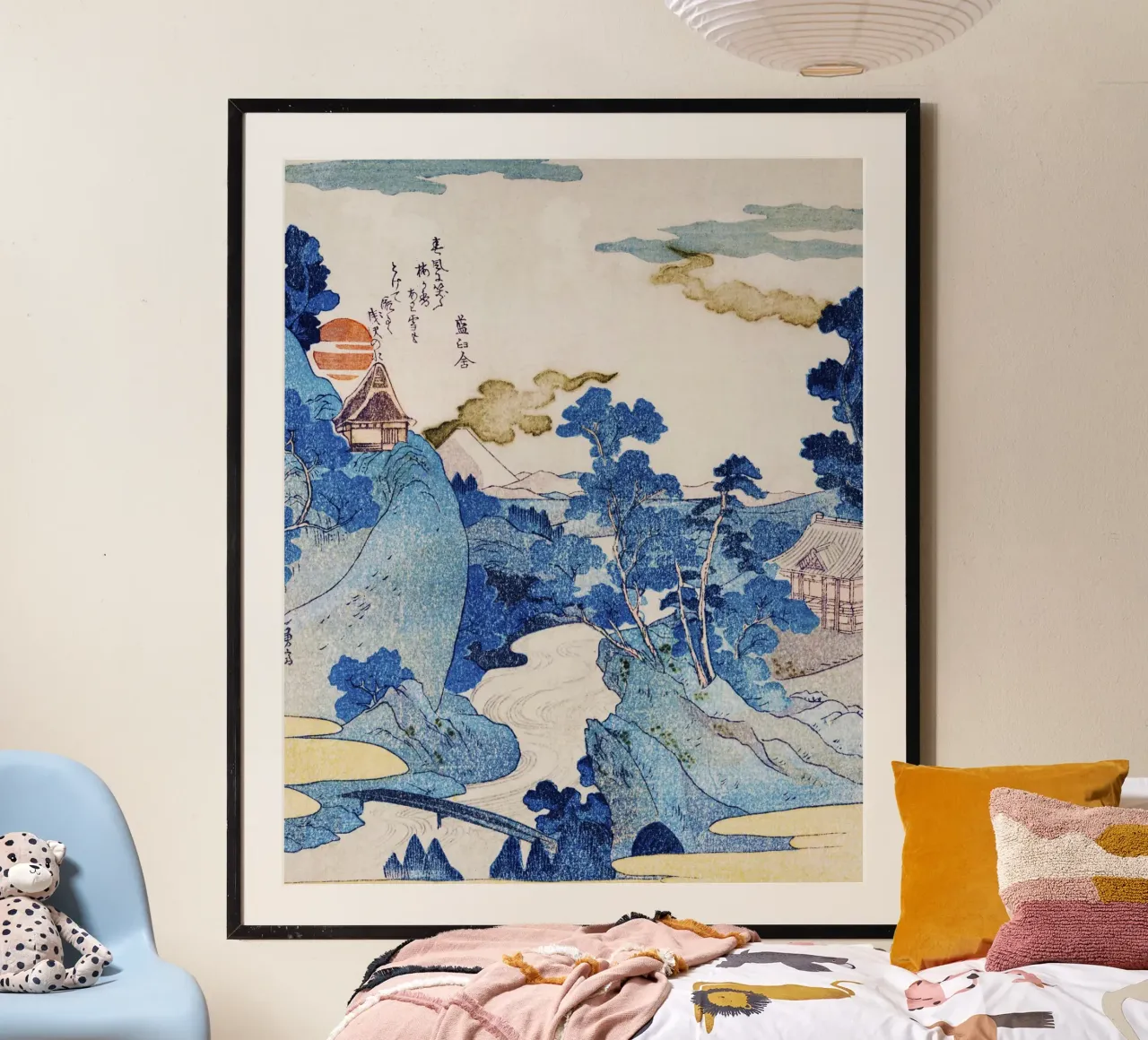 An Evening View of Fuji (Fuji no Yūkei) by Utagawa Kuniyoshi carta hahnemühle da Bisous Art