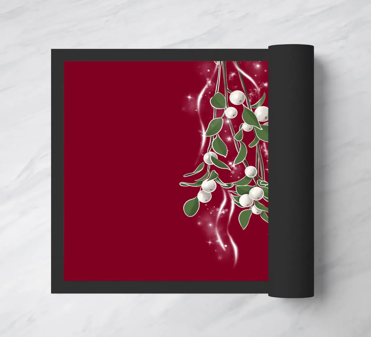 mistletoe doormat by sketch_visual_studio