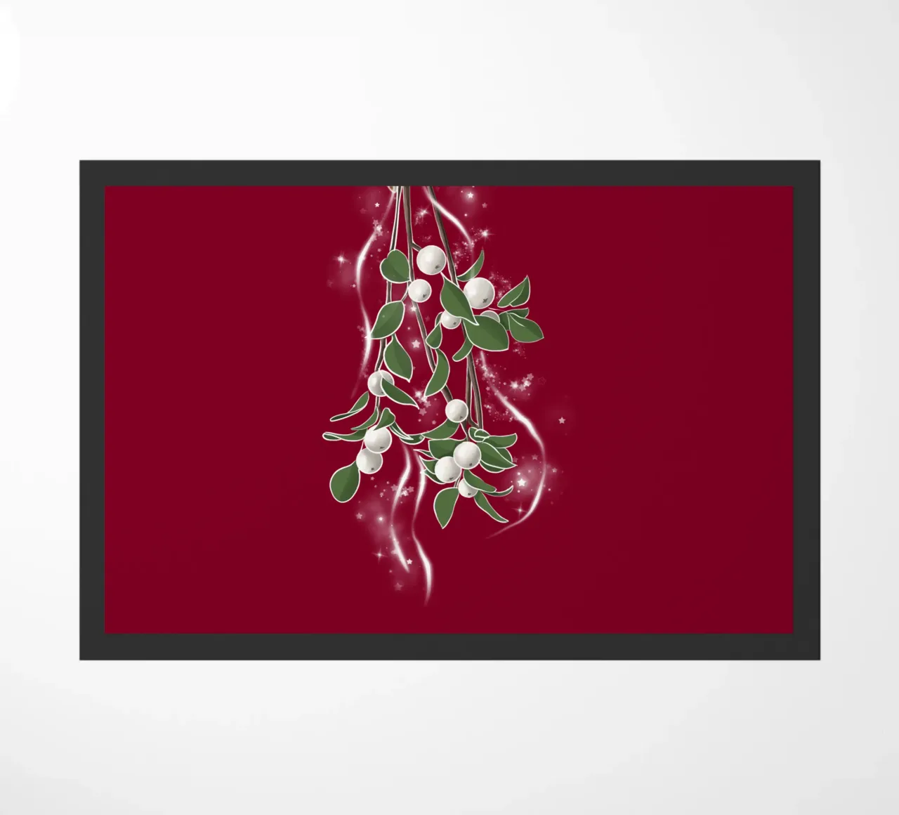 mistletoe doormat by sketch_visual_studio