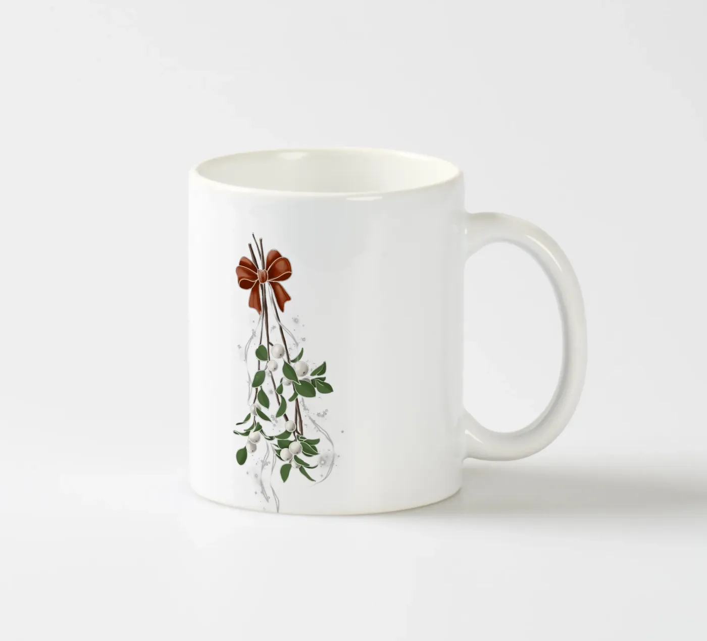 mistletoe ceramic mug by by elle arts seasons