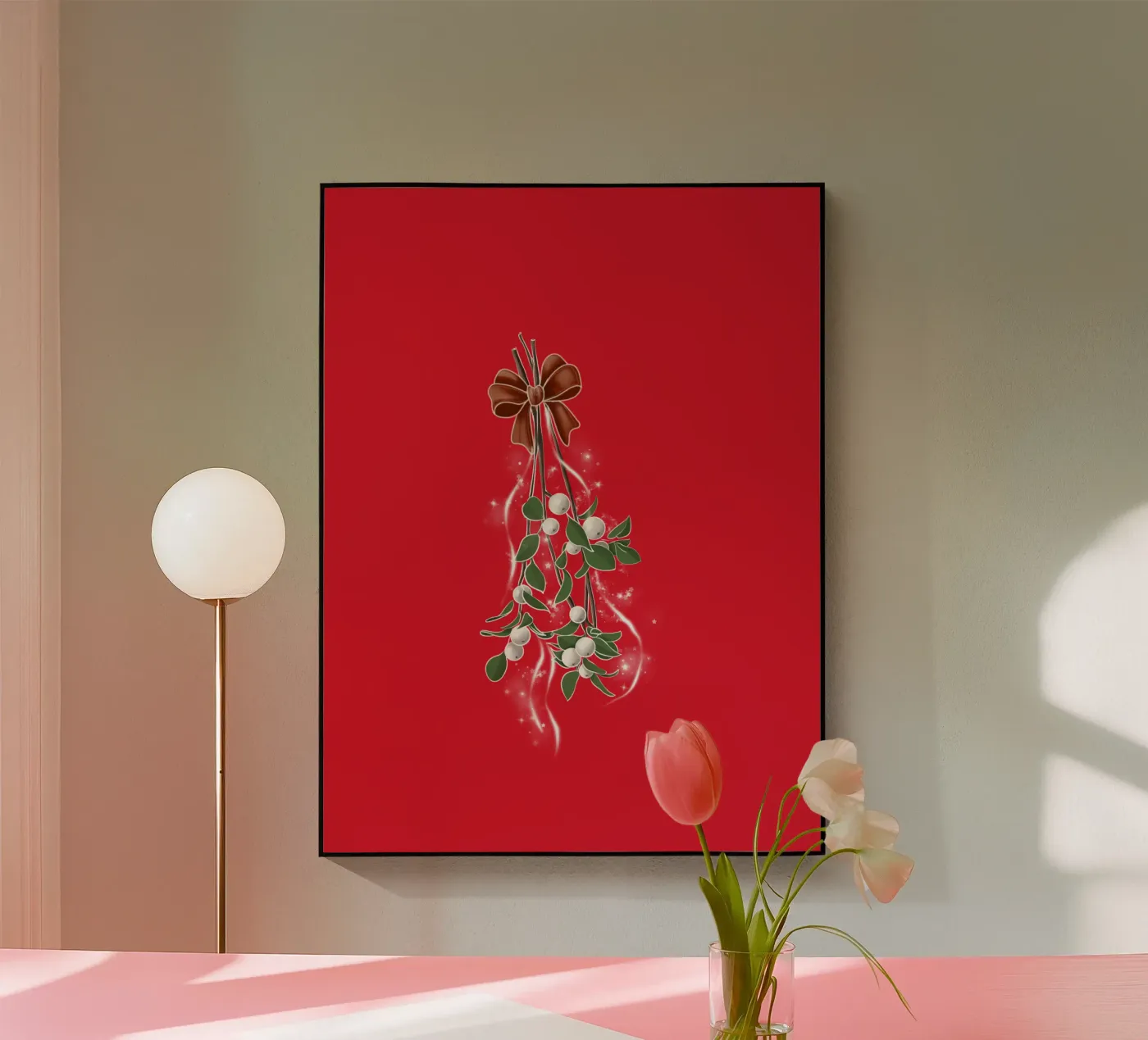 mistletoe plexiglass da by elle arts seasons