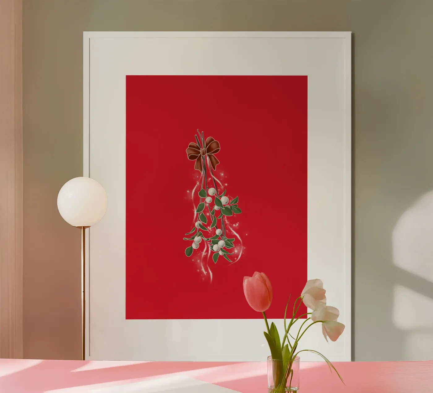 mistletoe poster da by elle arts seasons