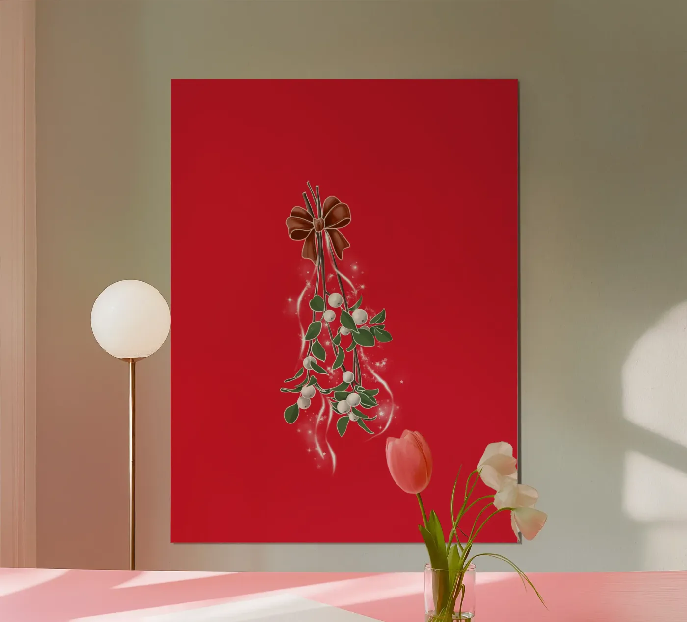 mistletoe poster da by elle arts seasons