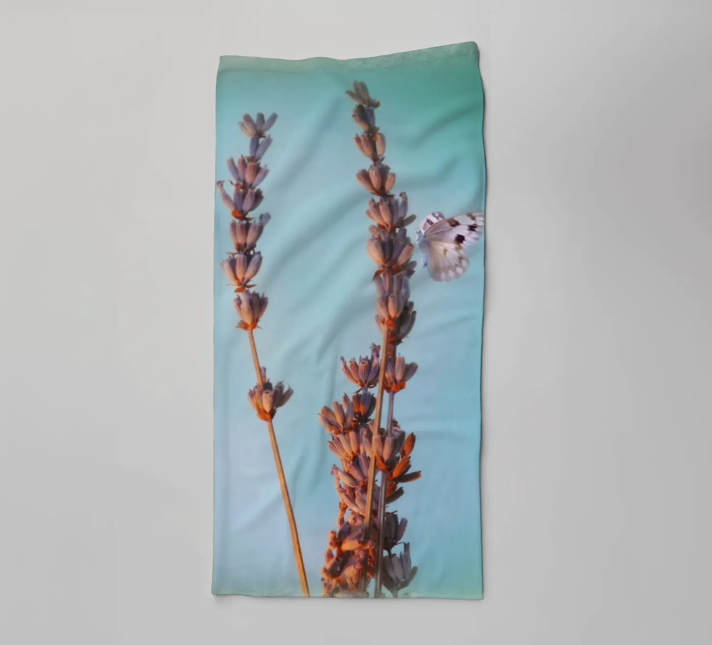 Lavender towel by Eva Nev Photography