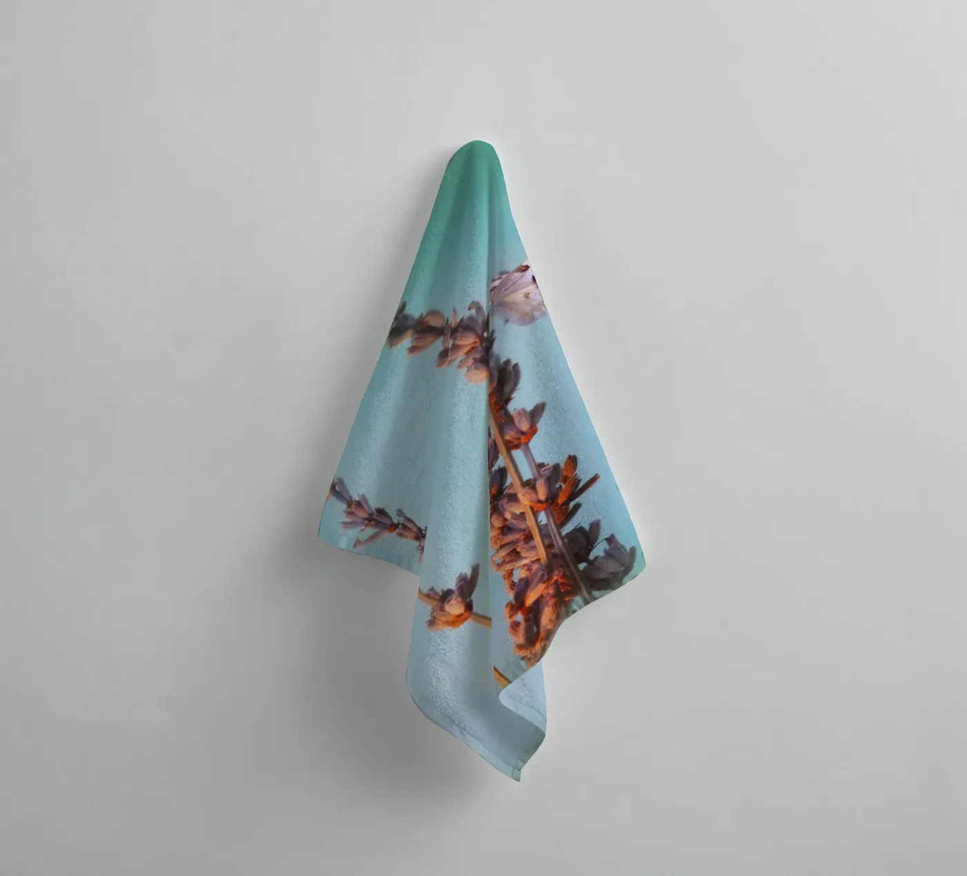 Lavender towel by Eva Nev Photography