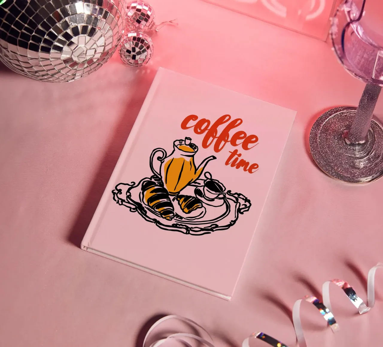 Boho Food 17 Coffee Time notebook by Boho Print Collection