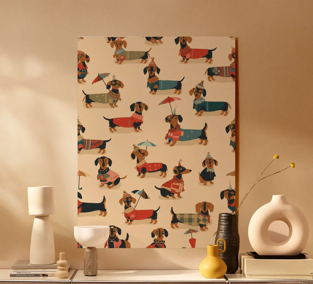 Dackel Party plexiglass da Zwischenschicht