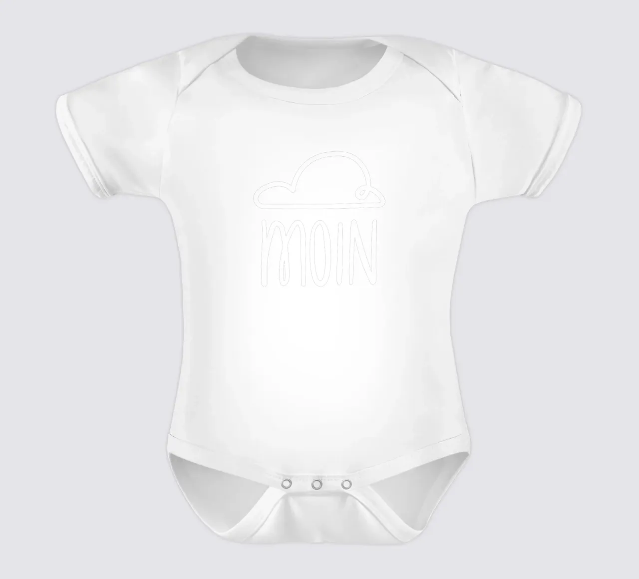 Moin - con nuvola di pioggia body neonato maniche corte da klossisch