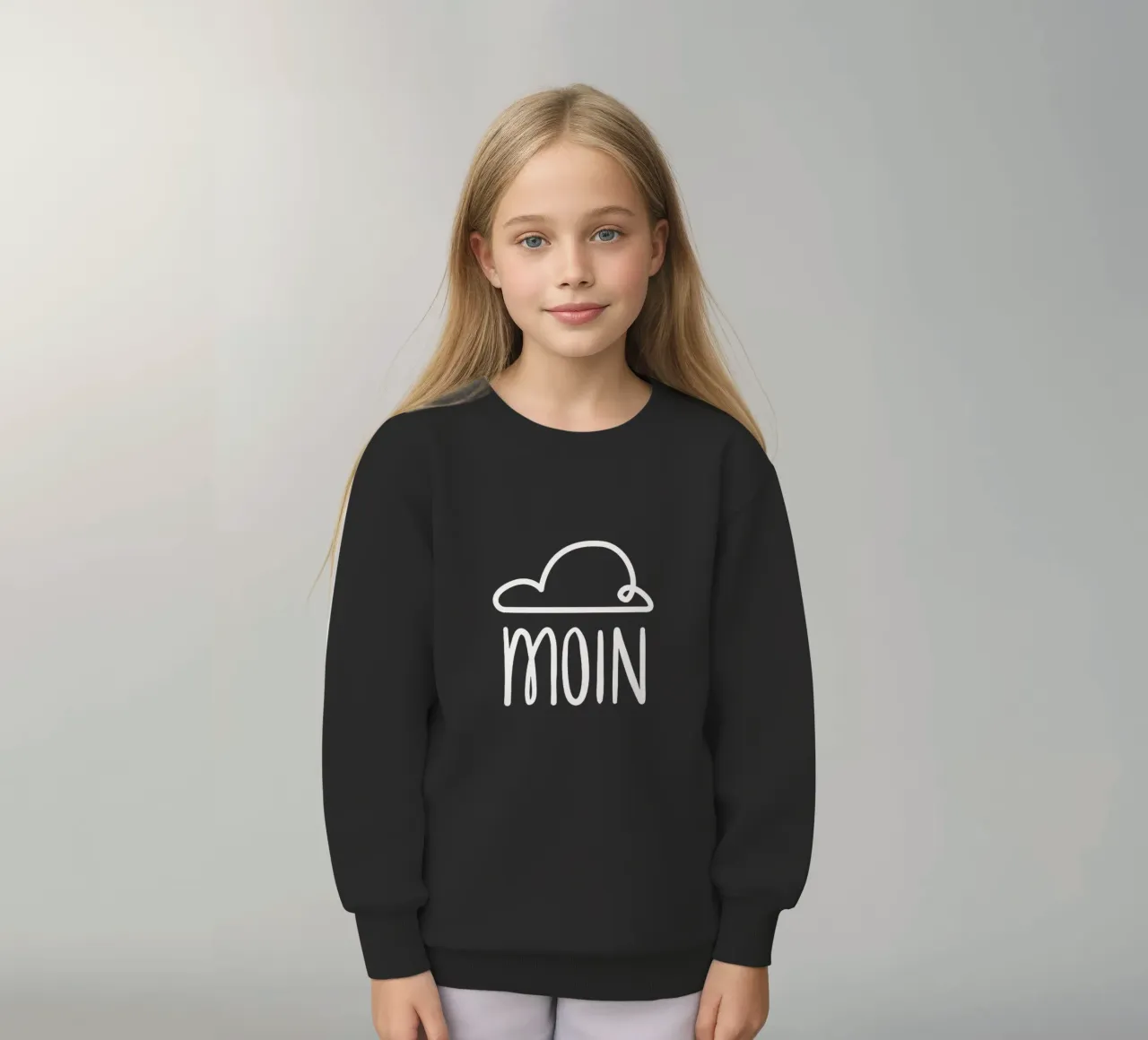 Moin - con nuvola di pioggia felpa bambino da klossisch