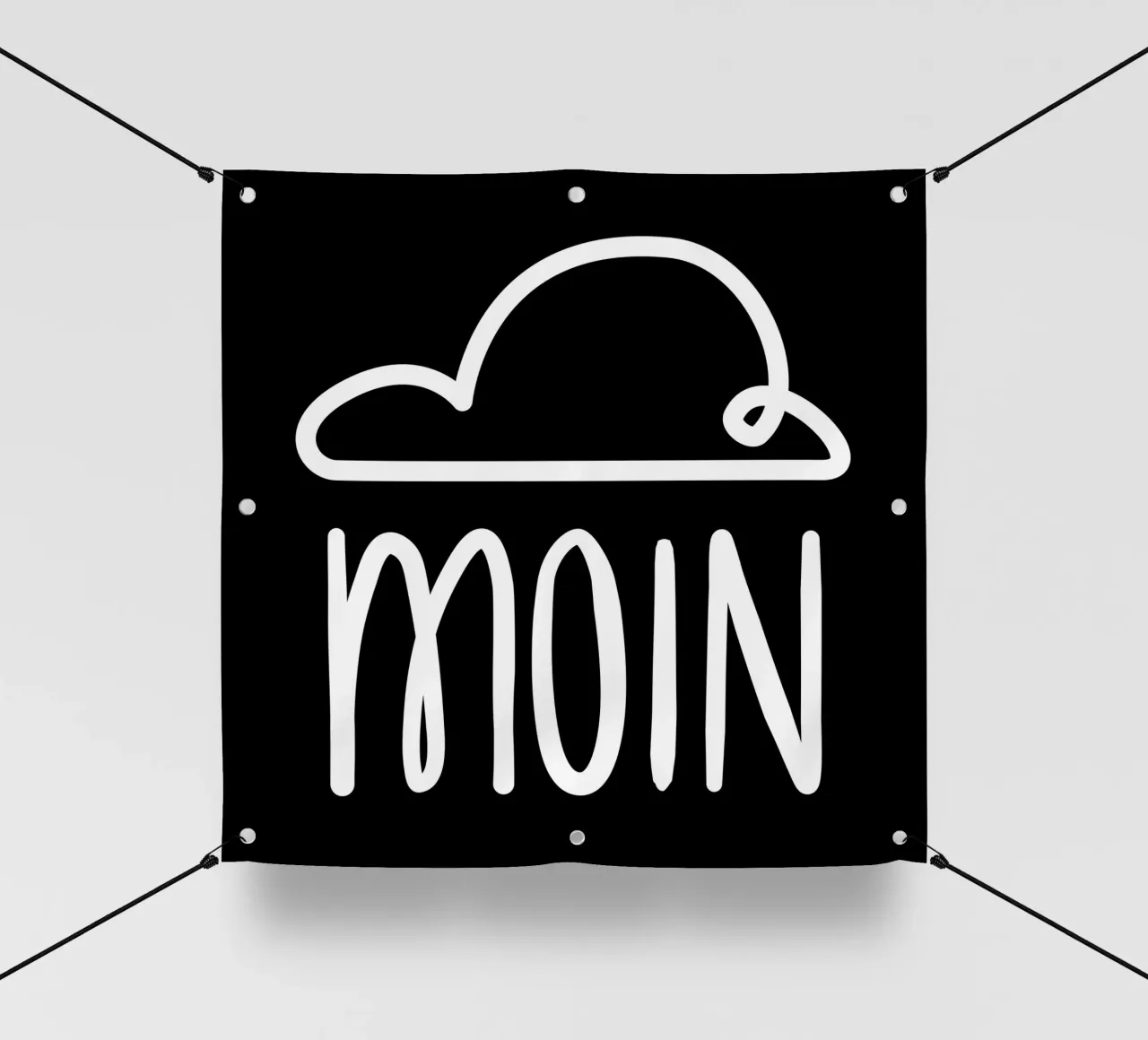 Moin - con nuvola di pioggia telo in pvc da klossisch