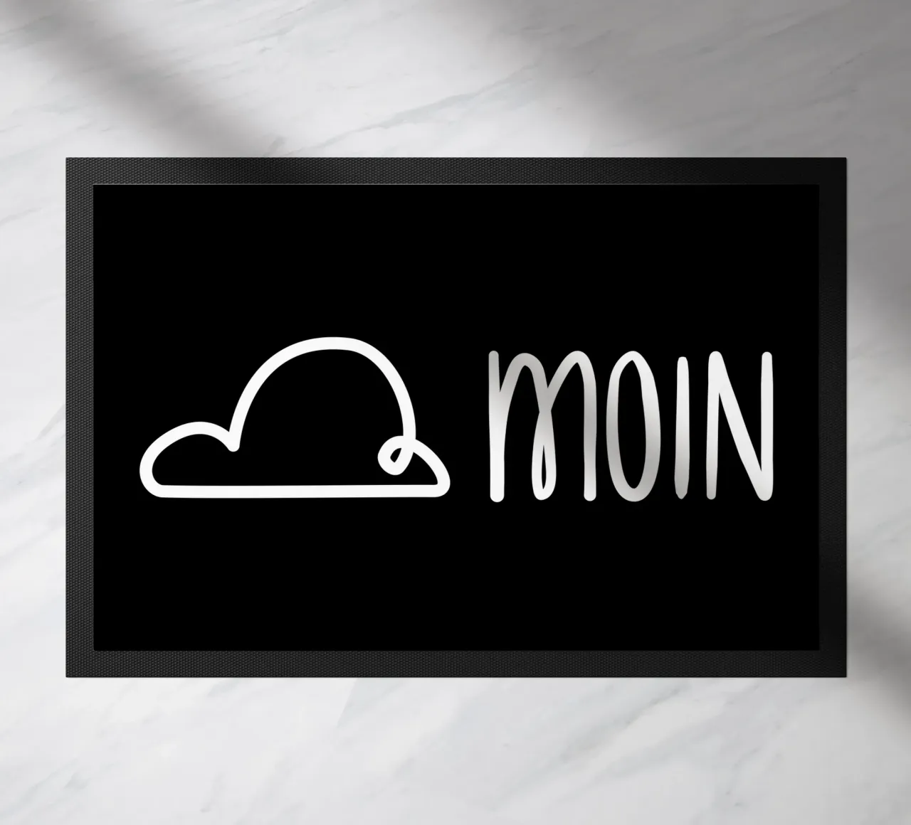 Moin - con nuvola di pioggia zerbino da klossisch