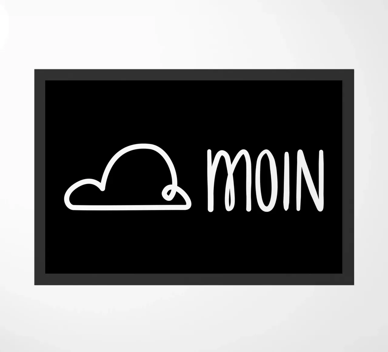 Moin - con nuvola di pioggia zerbino da klossisch