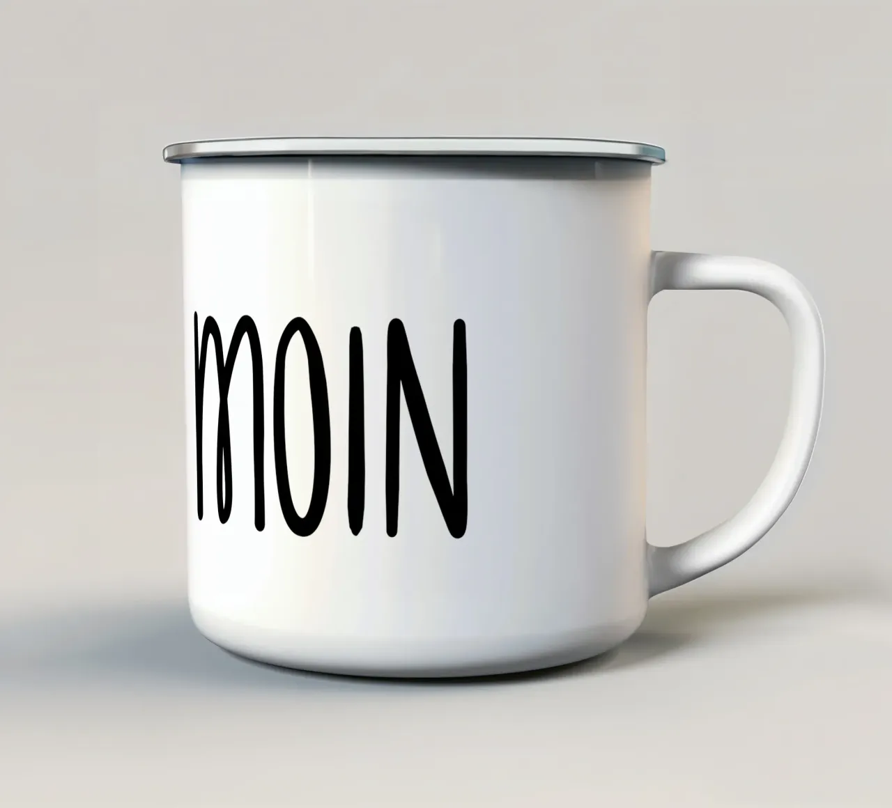 Moin - con nuvola di pioggia tazza in smalto da klossisch